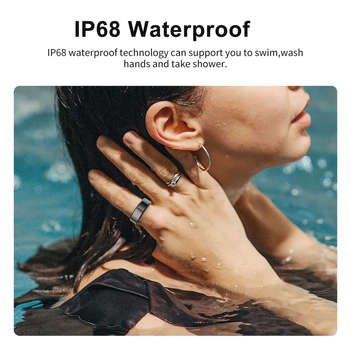 Smart Ring Fitness Tracker – Multi Sports Modes Pedometer Health Monitor Waterproof Military Grade