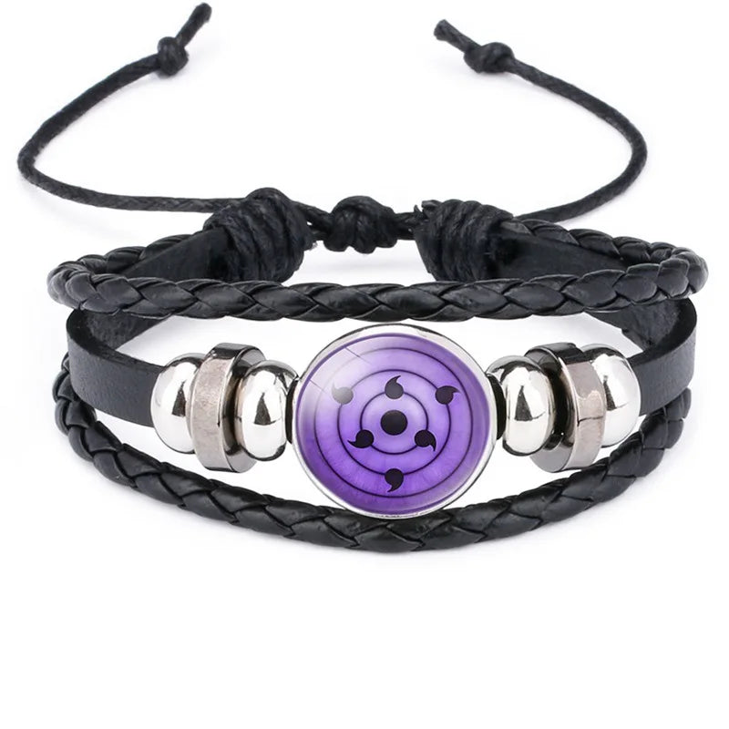 Naruto Bracelet Sharingan Red Cloud Cosplay Anime Jewelry Gift for Kids & Fans