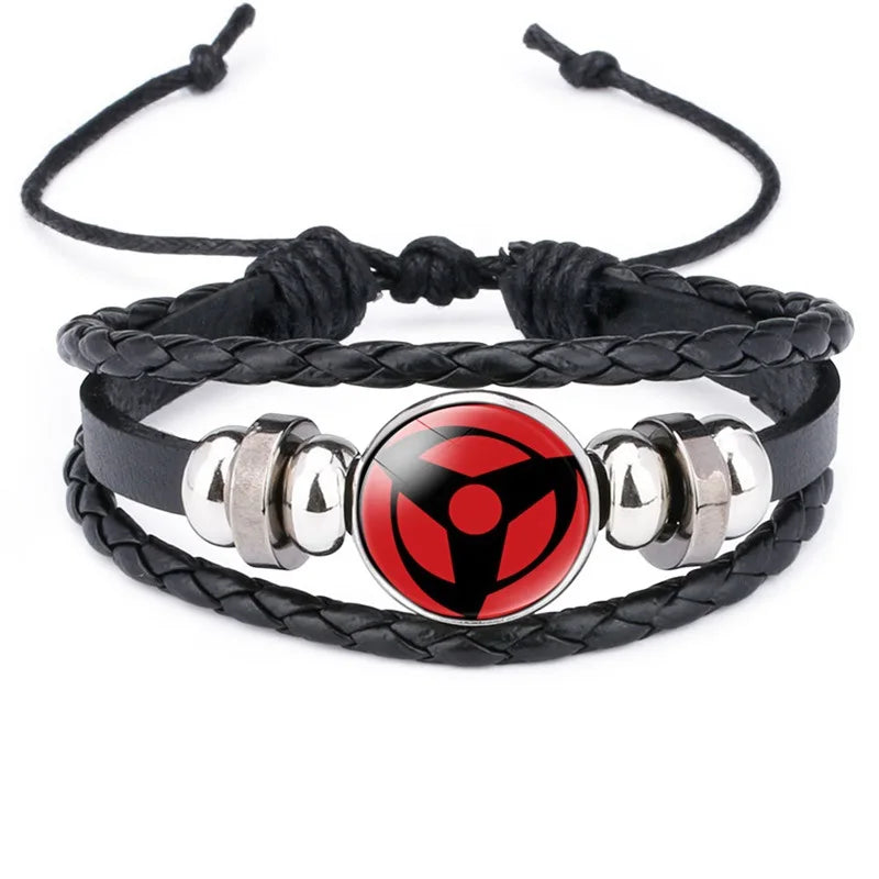 Naruto Bracelet Sharingan Red Cloud Cosplay Anime Jewelry Gift for Kids & Fans